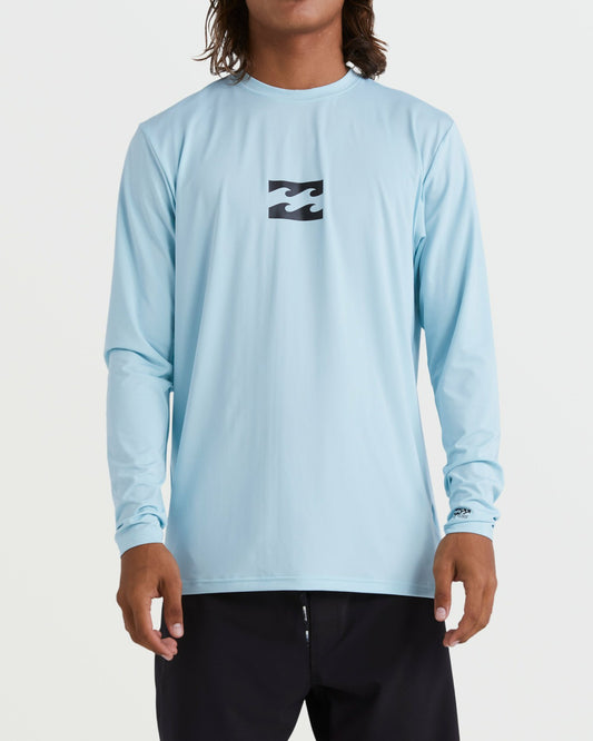 All Day Wave Loose Fit Long Sleeve Surf Tee | Coastal Blue Billabong