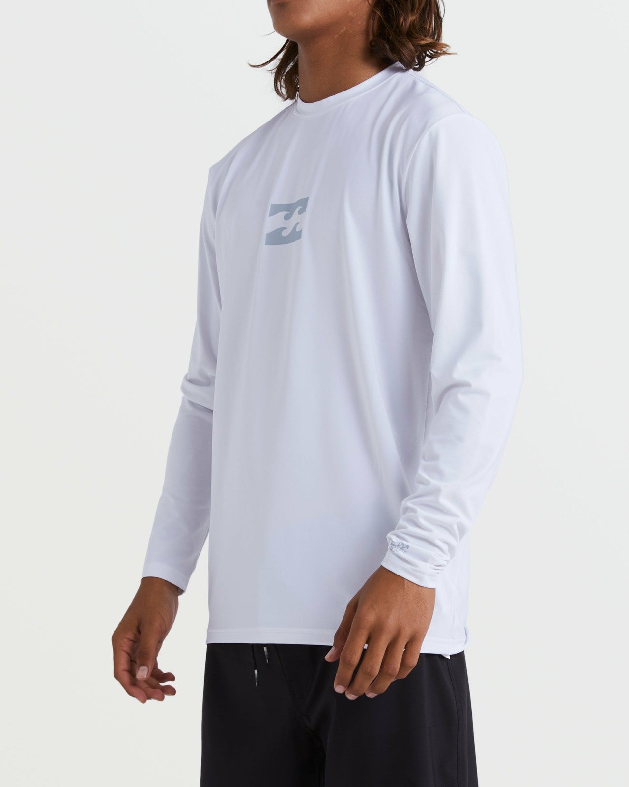All Day Wave Loose Fit Long Sleeve Surf Tee | White Billabong
