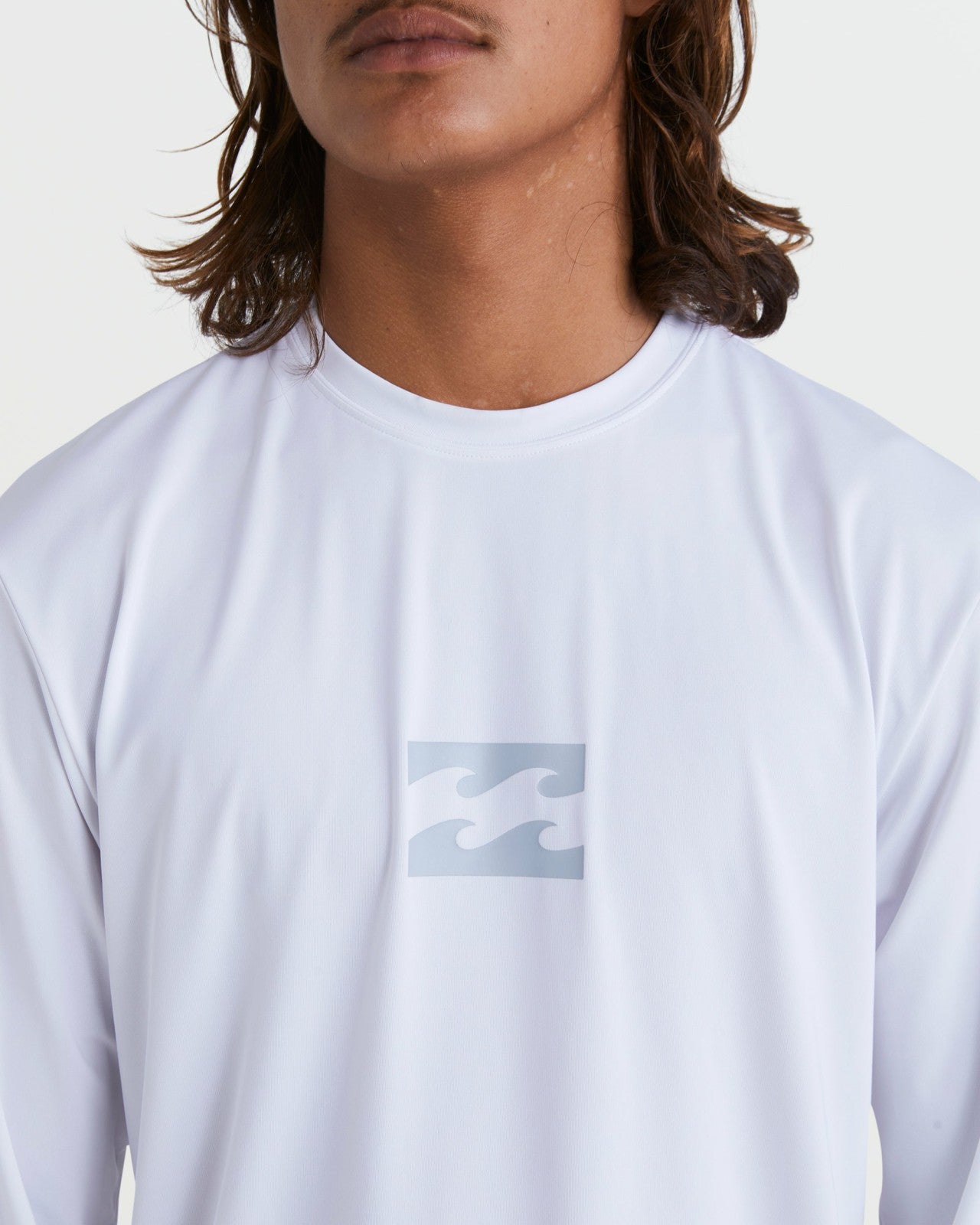 All Day Wave Loose Fit Long Sleeve Surf Tee | White Billabong