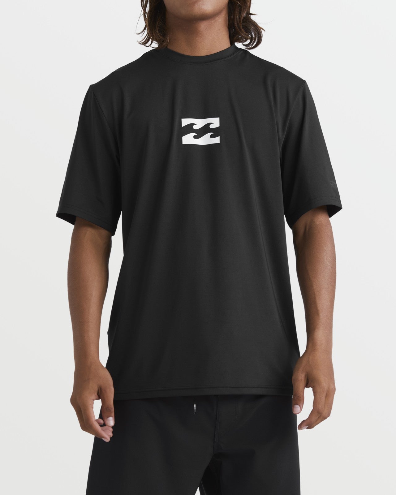 All Day Wave Short Sleeve Rashguard | Black Billabong