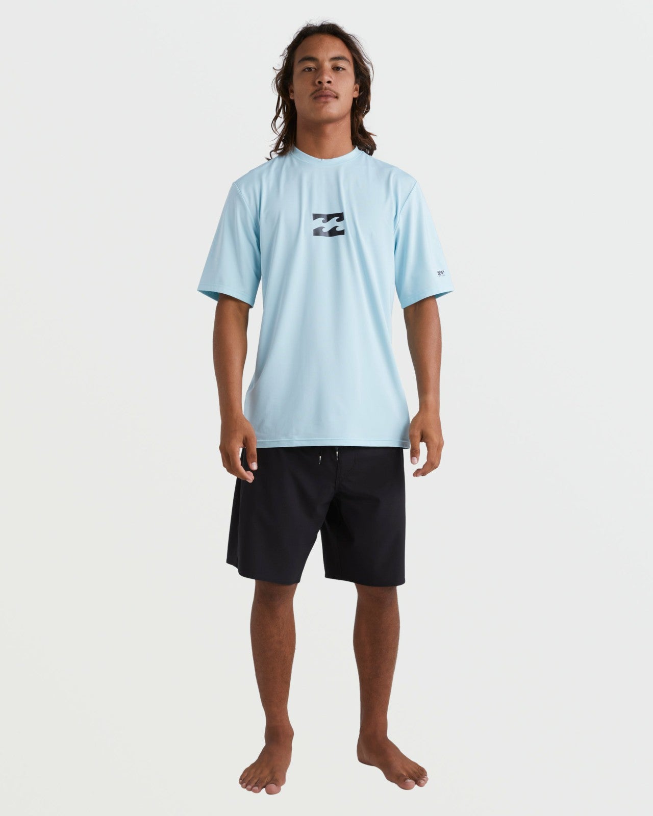 All Day Wave Short Sleeve Rashguard | Coastal Blue Billabong