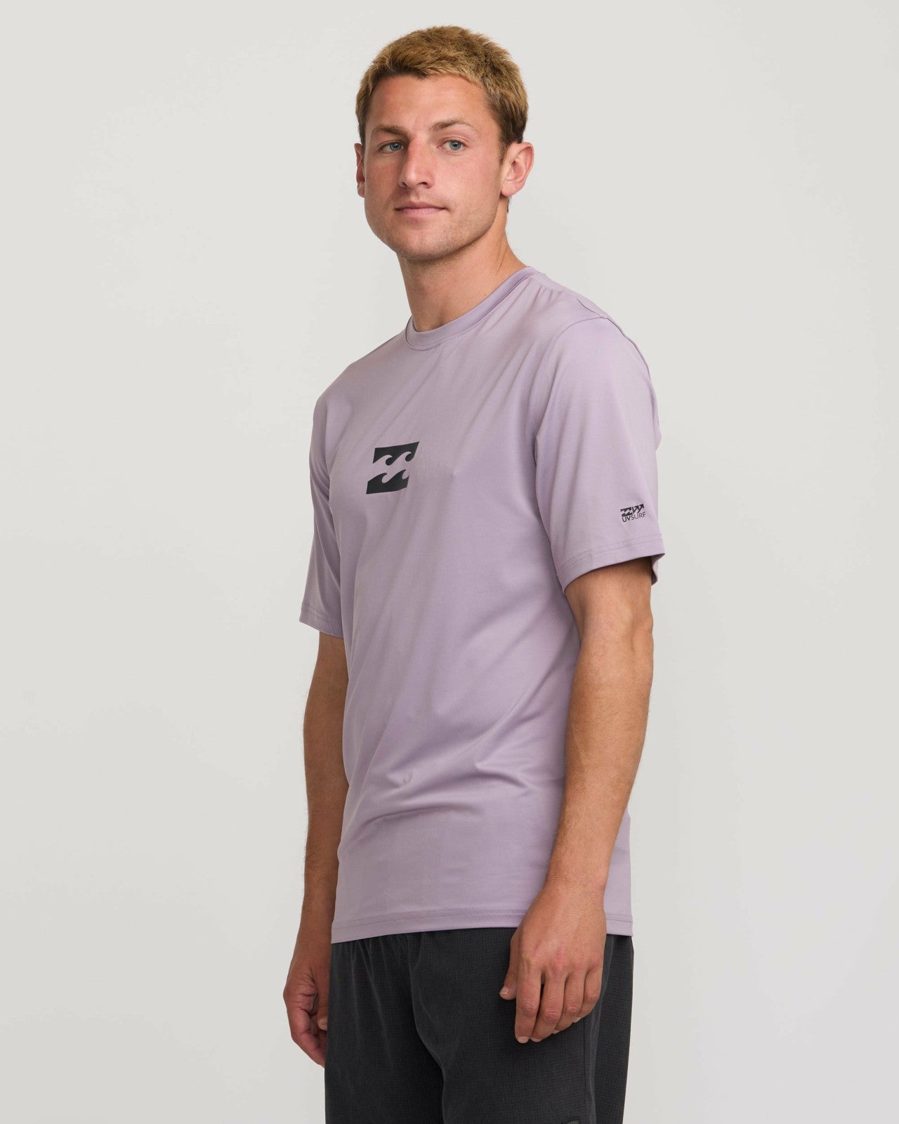 All Day Wave Short Sleeve Rashguard | Light Purple Billabong