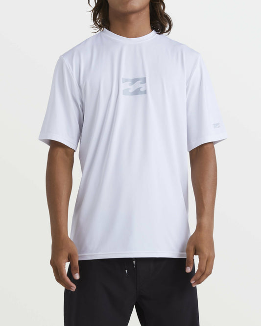 All Day Wave Short Sleeve Rashguard | White Billabong
