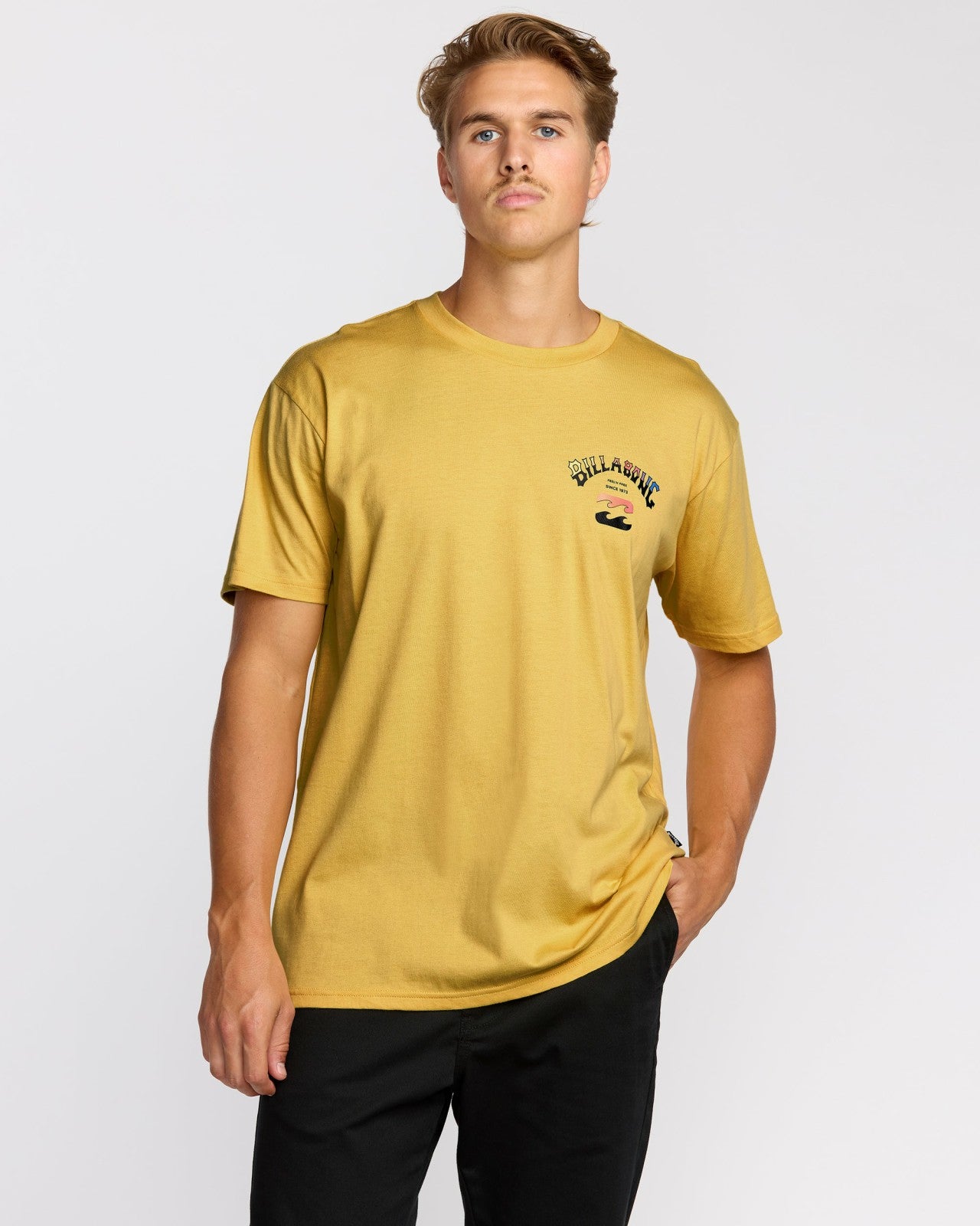 Arch Fade Premium Short Sleeve T-Shirt | Dust Yellow Billabong