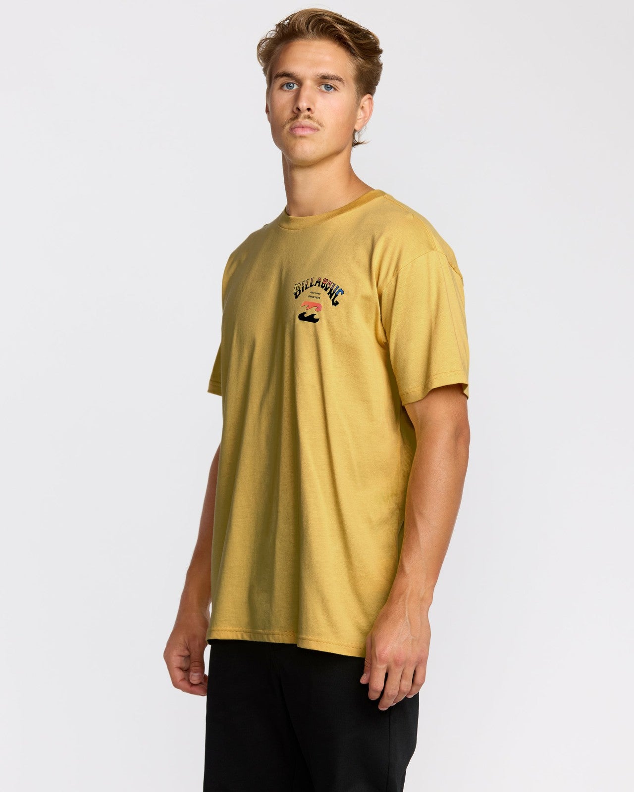 Arch Fade Premium Short Sleeve T-Shirt | Dust Yellow Billabong