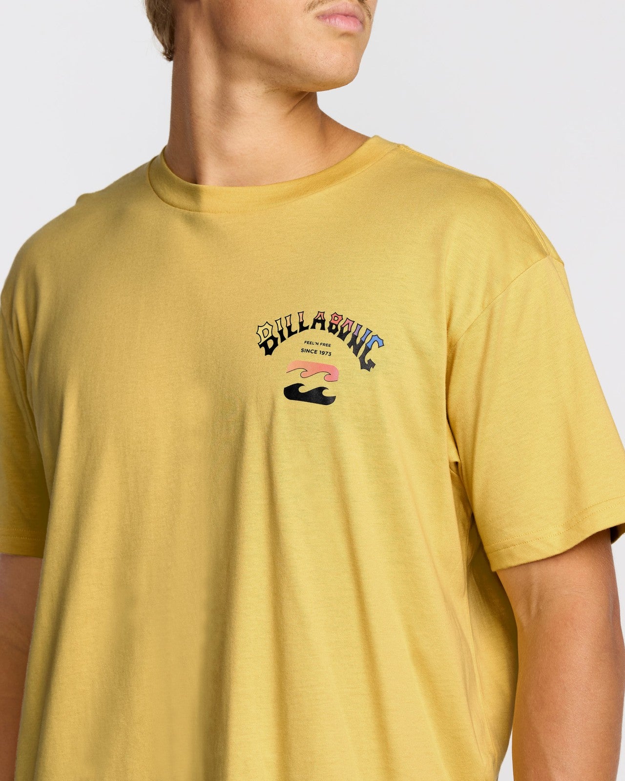 Arch Fade Premium Short Sleeve T-Shirt | Dust Yellow Billabong