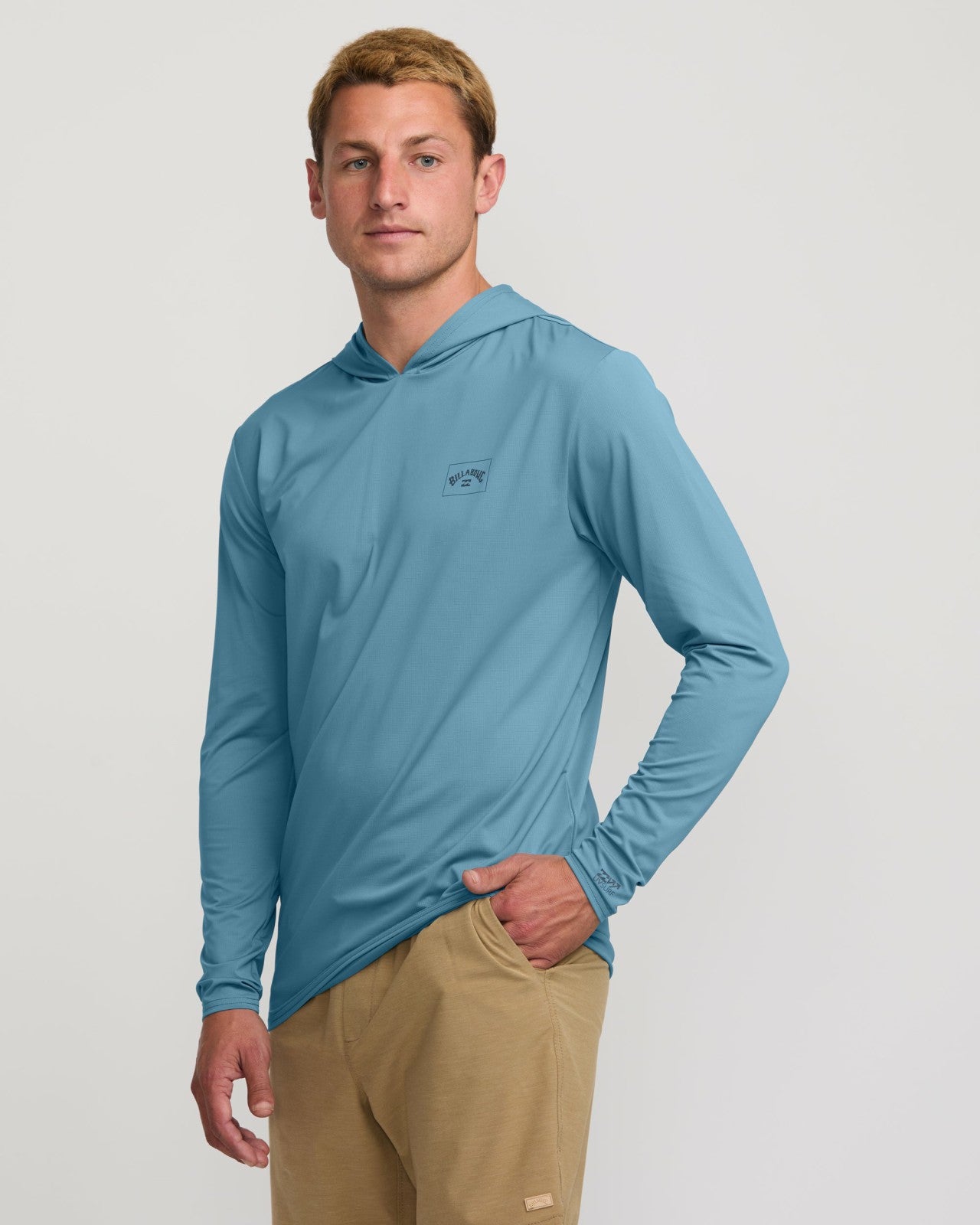 Arch Mesh Long Sleeve Hooded Surf Tee | Bay Blue Billabong