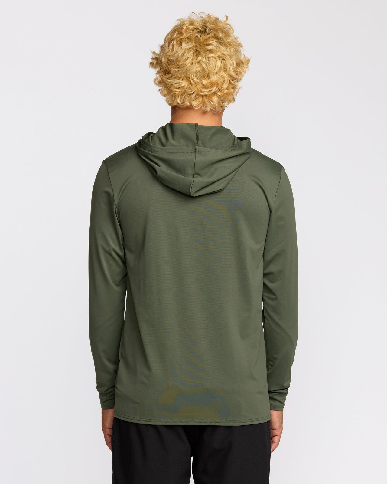 Arch Mesh Long Sleeve Hooded Surf Tee | Dark Military Billabong