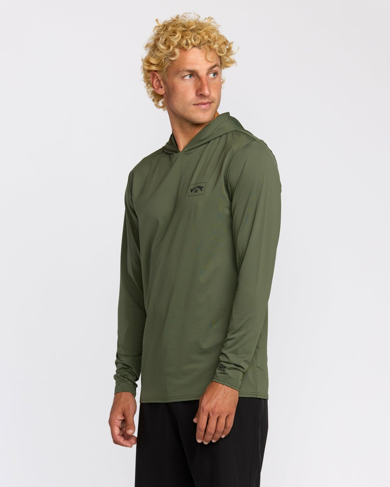 Arch Mesh Long Sleeve Hooded Surf Tee | Dark Military Billabong