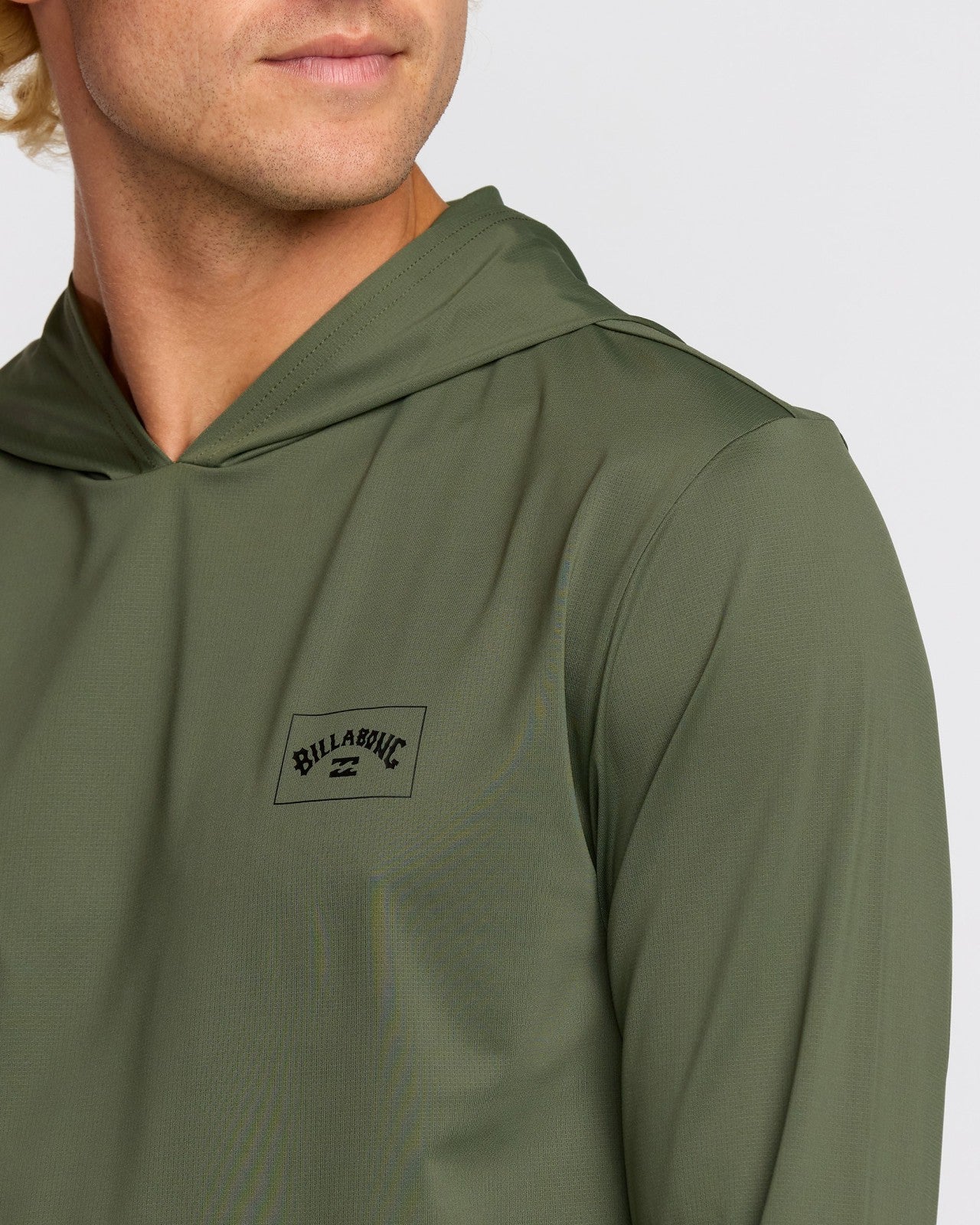 Arch Mesh Long Sleeve Hooded Surf Tee | Dark Military Billabong