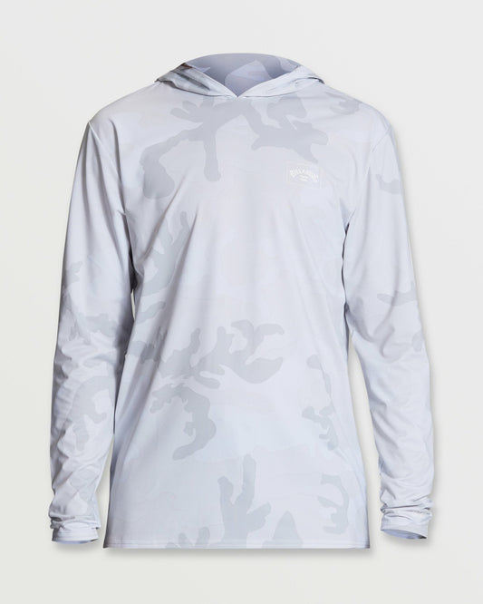 Arch Mesh Long Sleeve Hooded Surf Tee | White Camo Billabong