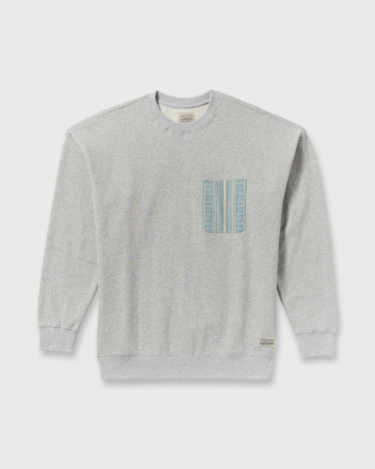 Austin Garage Crew Sweatshirt | Lt Grey Htr Billabong