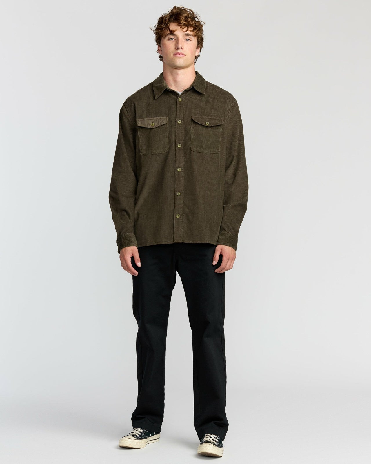 Austin Garage Long Sleeve Shirt | Chocolate Billabong