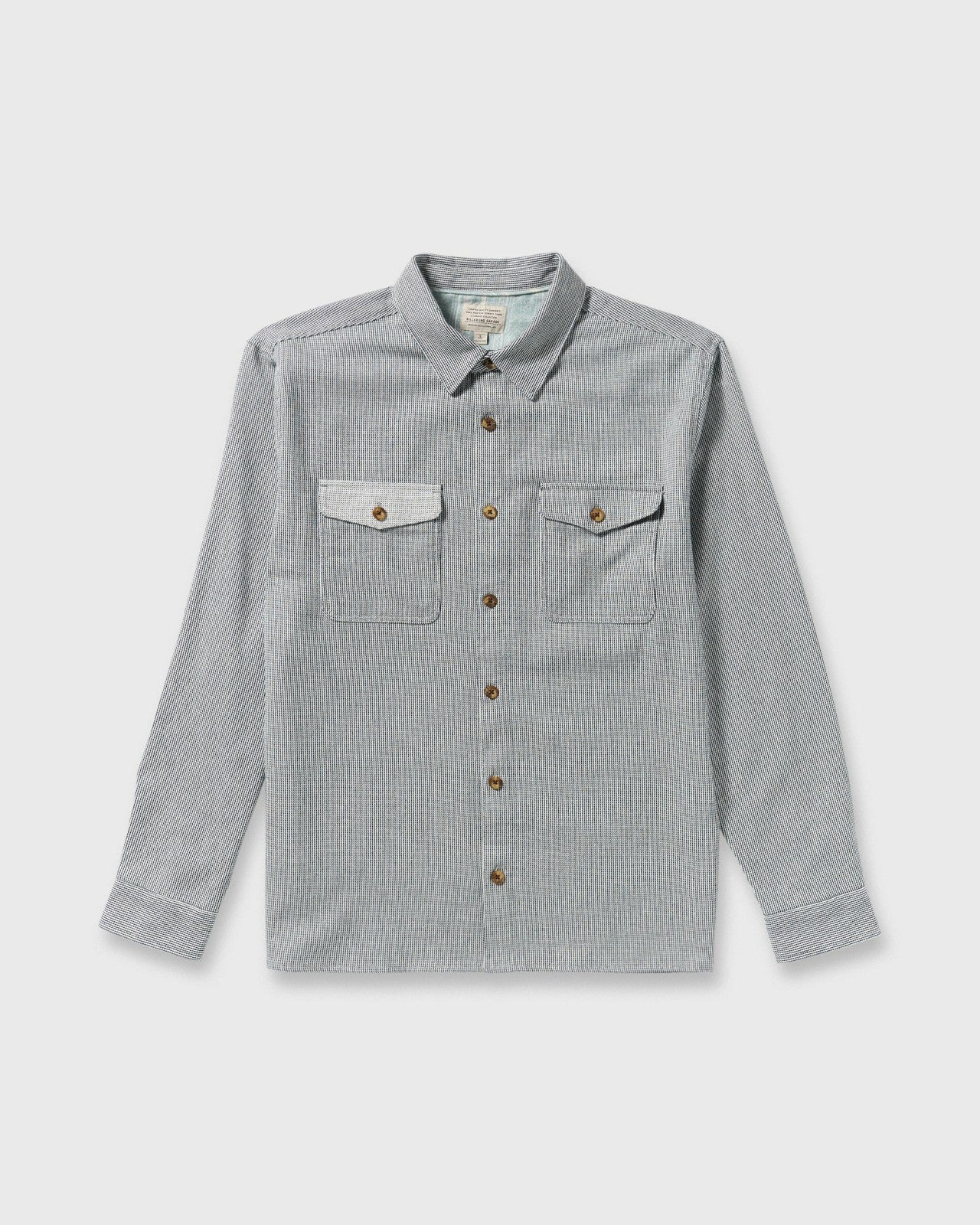 Austin Garage Long Sleeve Shirt | Stone Blue Billabong