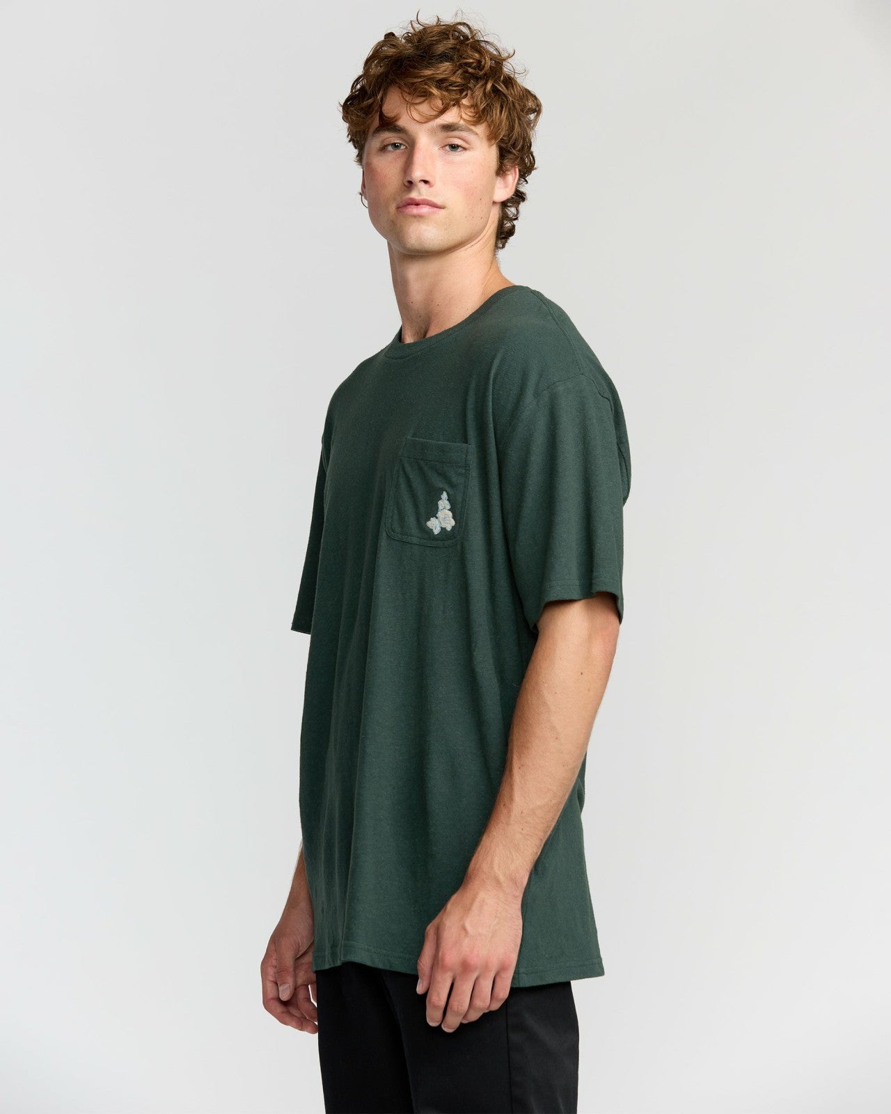 Austin Garage Regular Pocket Short Sleeve T-Shirt | Teal Billabong