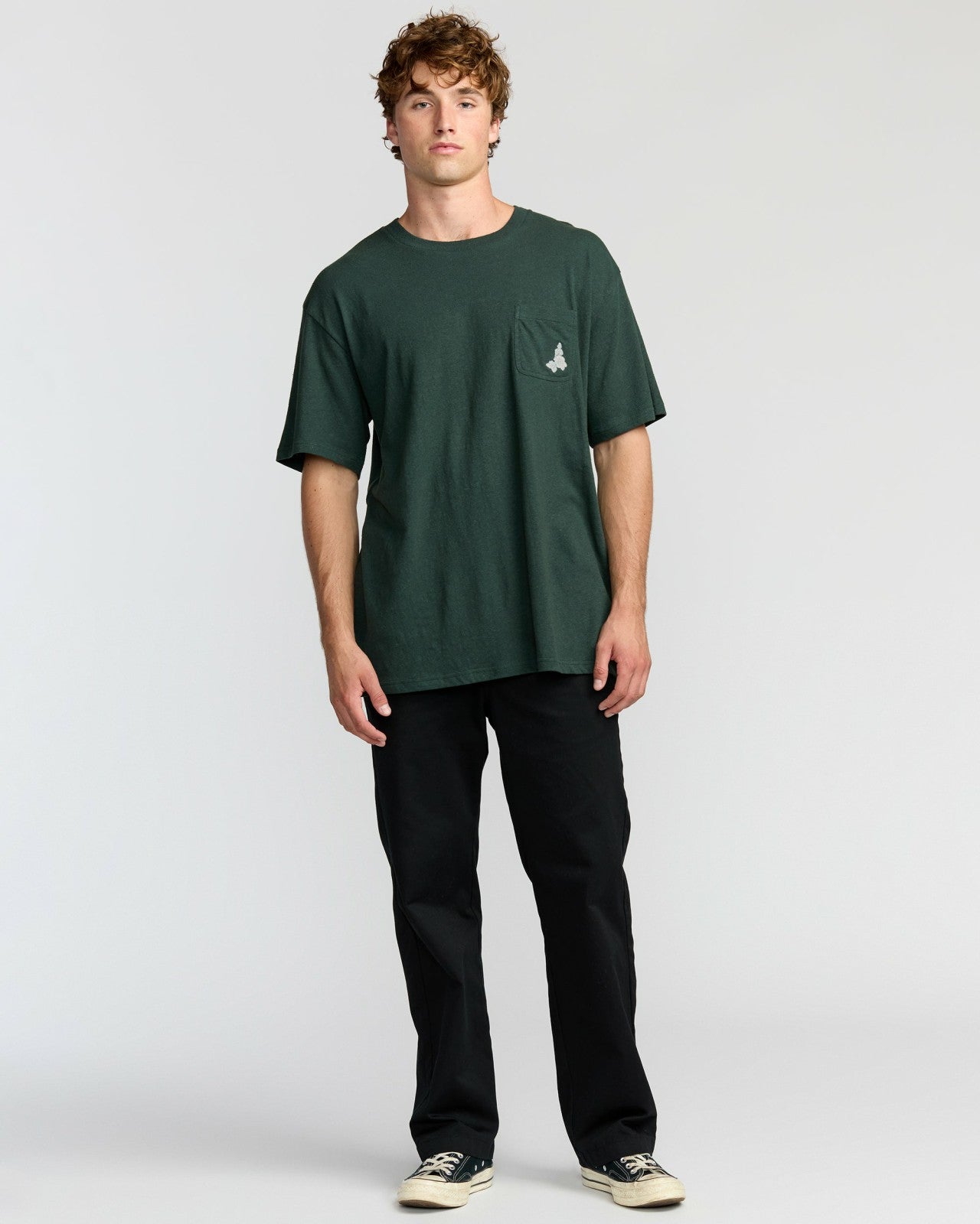 Austin Garage Regular Pocket Short Sleeve T-Shirt | Teal Billabong