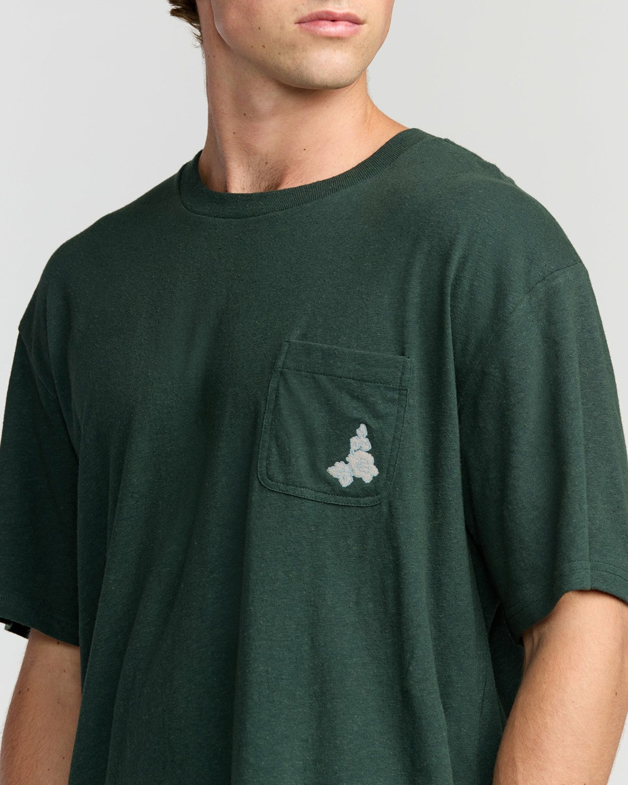 Austin Garage Regular Pocket Short Sleeve T-Shirt | Teal Billabong