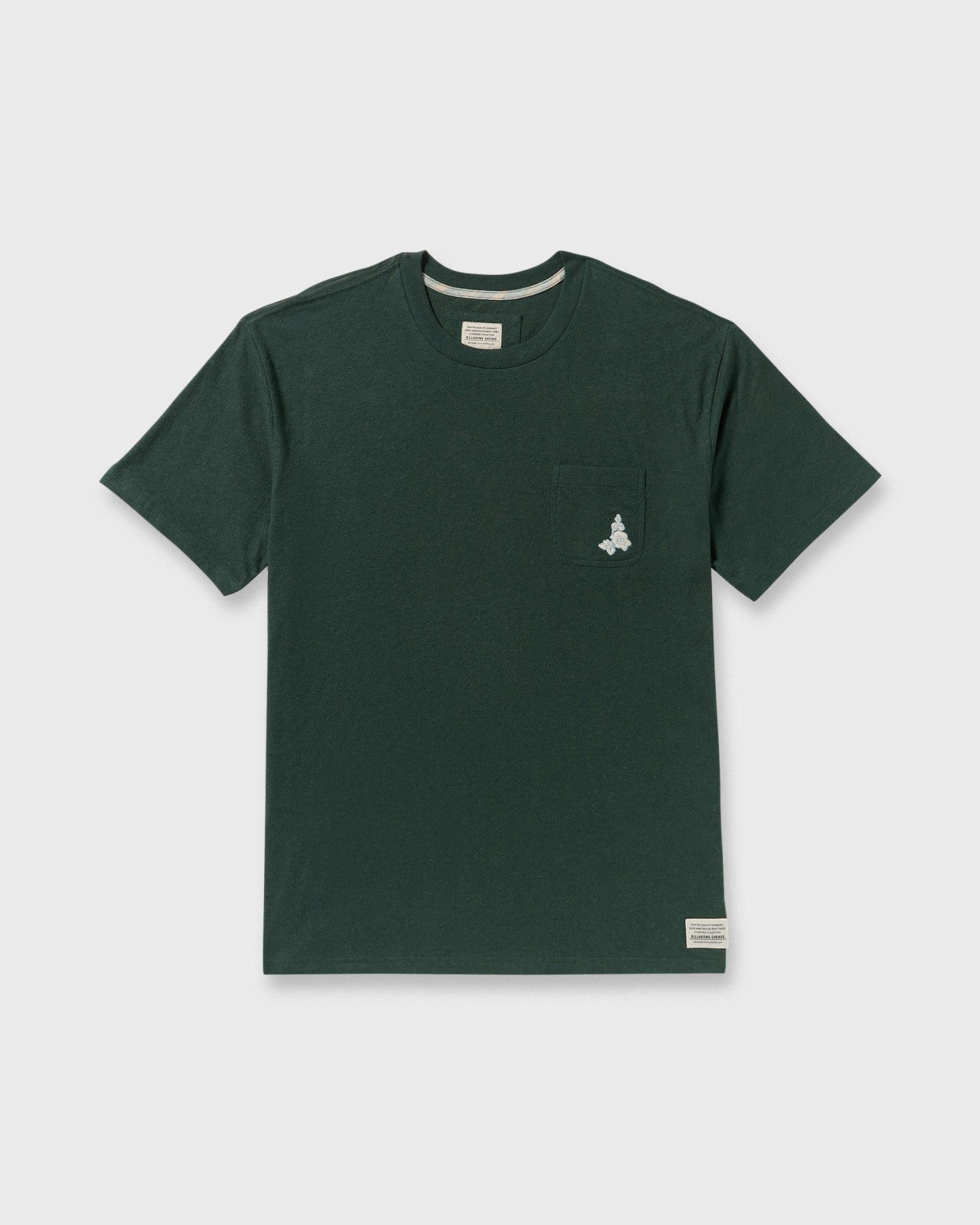 Austin Garage Regular Pocket Short Sleeve T-Shirt | Teal Billabong