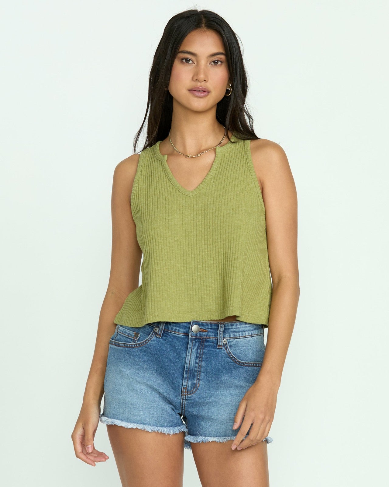 Aya Sun Knit Tank | Avocado Billabong