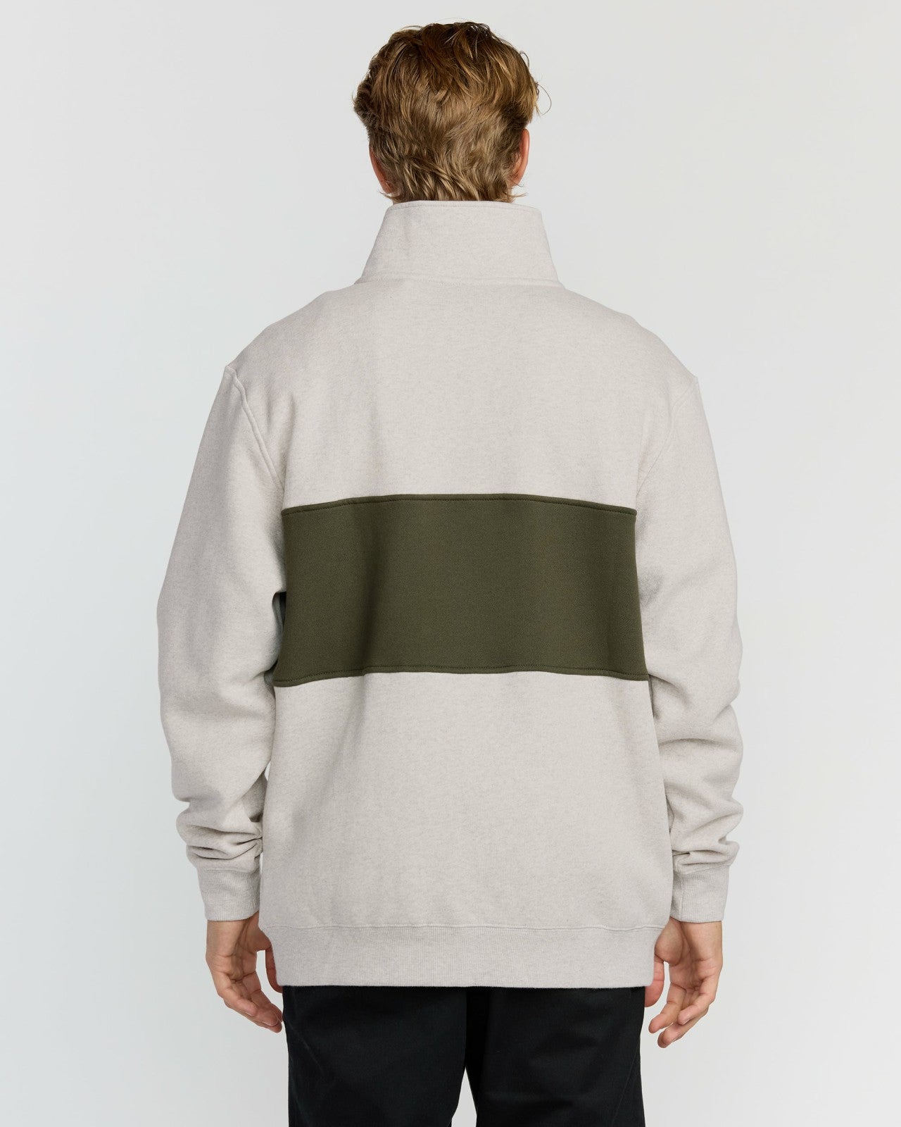 Bad Dog 3/4 Zip Mockneck Sweatshirt | Sand Htr Billabong