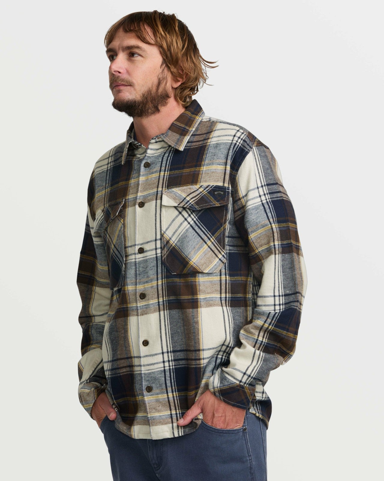 Bad Dog Flannel Shirt | Silver Billabong