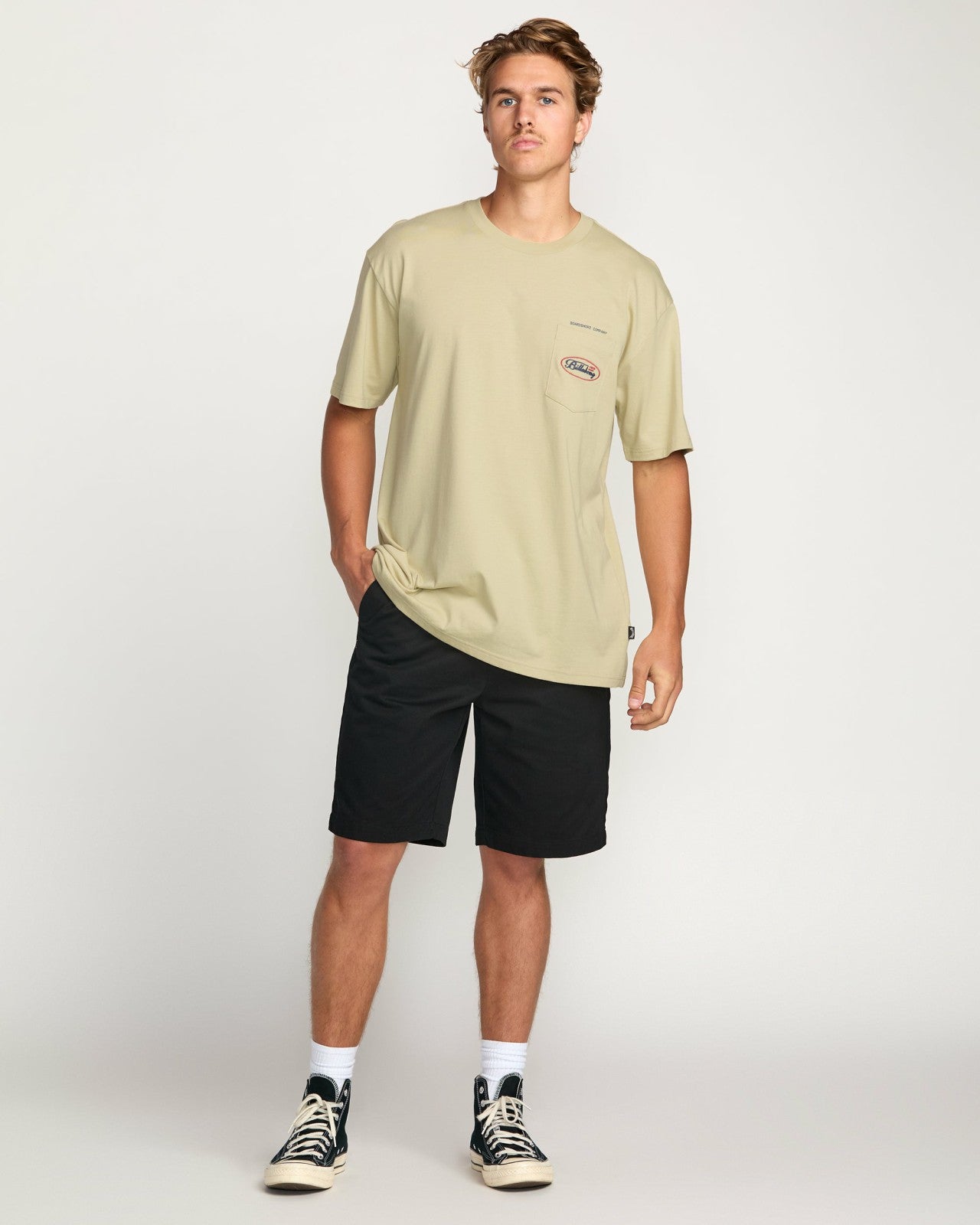 Bad Dog Pocket Regular Tee | Desert Billabong