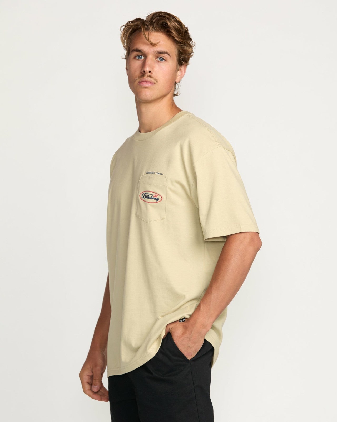 Bad Dog Pocket Regular Tee | Desert Billabong