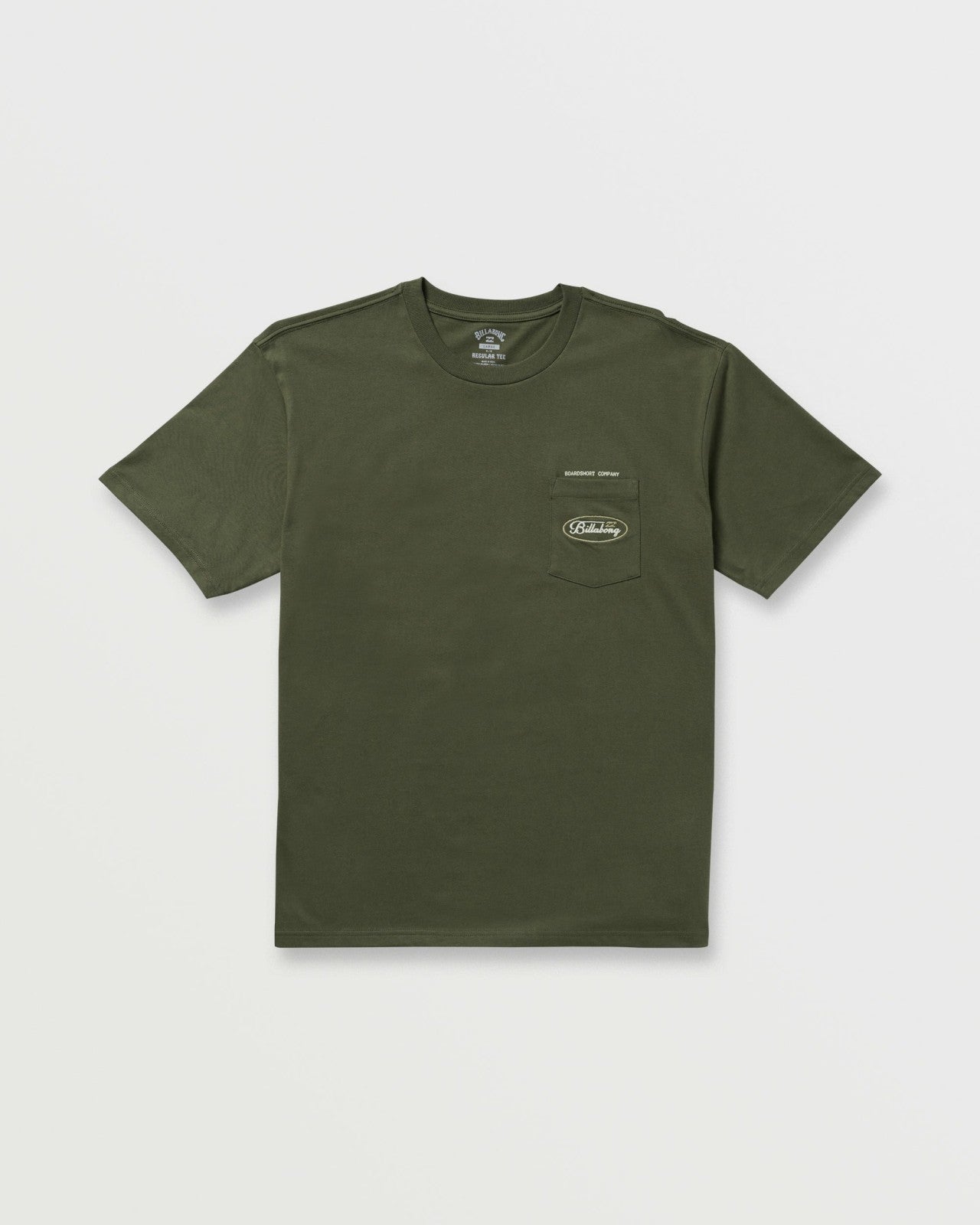 Bad Dog Pocket Regular Tee | Olive Billabong