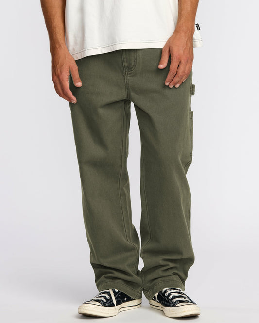 Bad Dog Workwear Pants | Dark Military Billabong