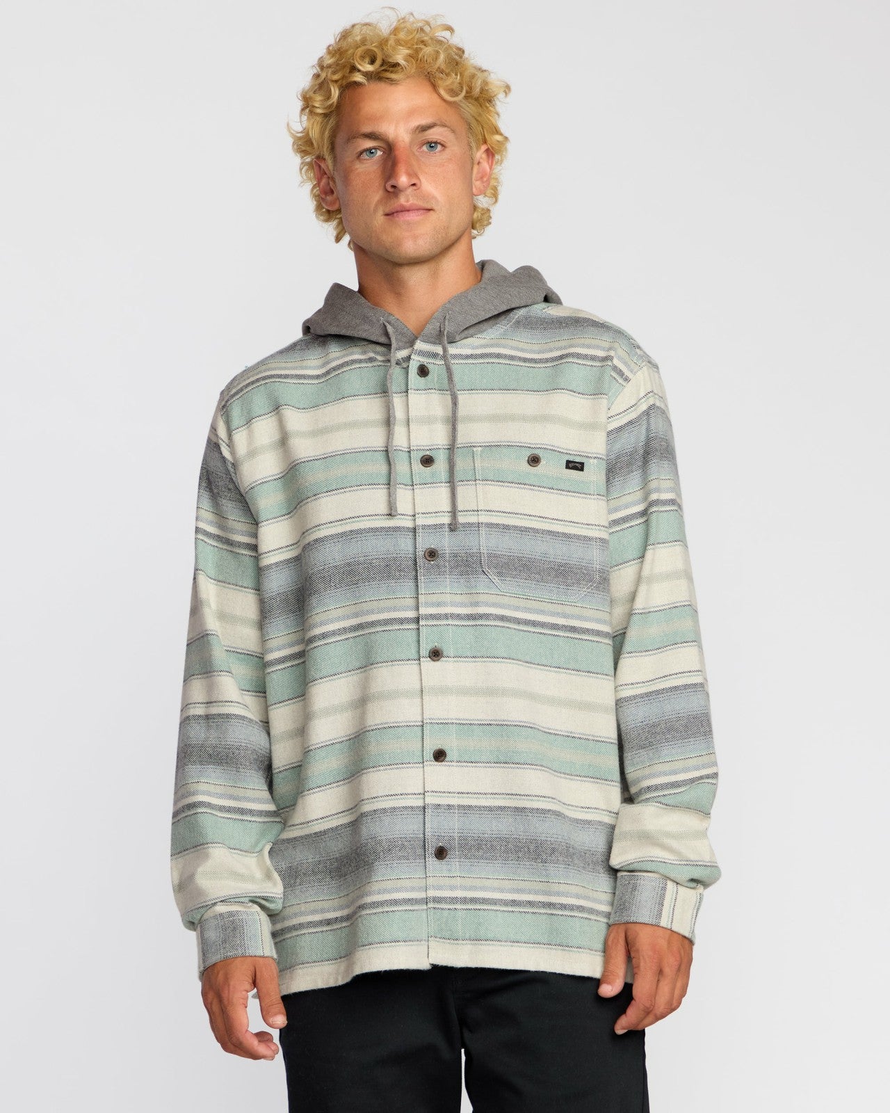 Baja Long Sleeve Flannel Shirt | Oatmeal Billabong