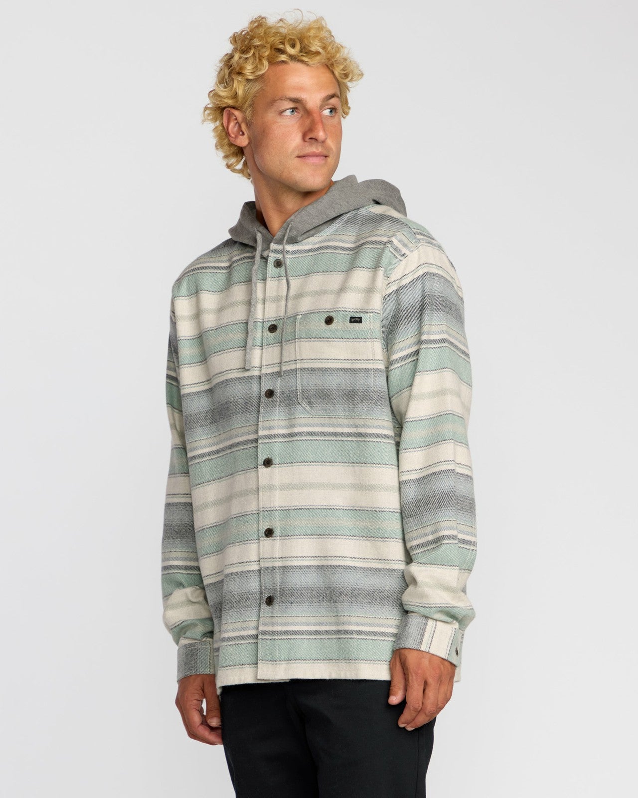 Baja Long Sleeve Flannel Shirt | Oatmeal Billabong