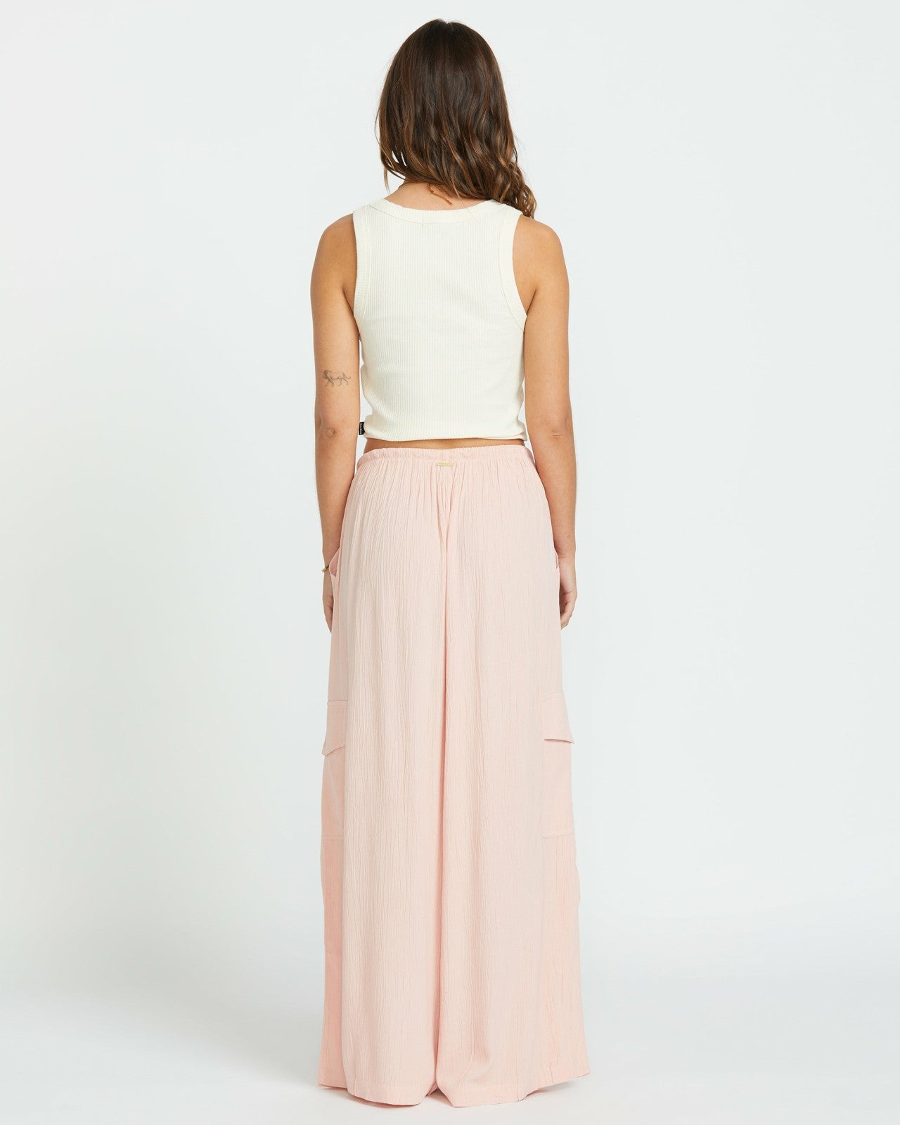 Beach Babe Cargo Elastic Waist Pants | Dusty Peach Billabong
