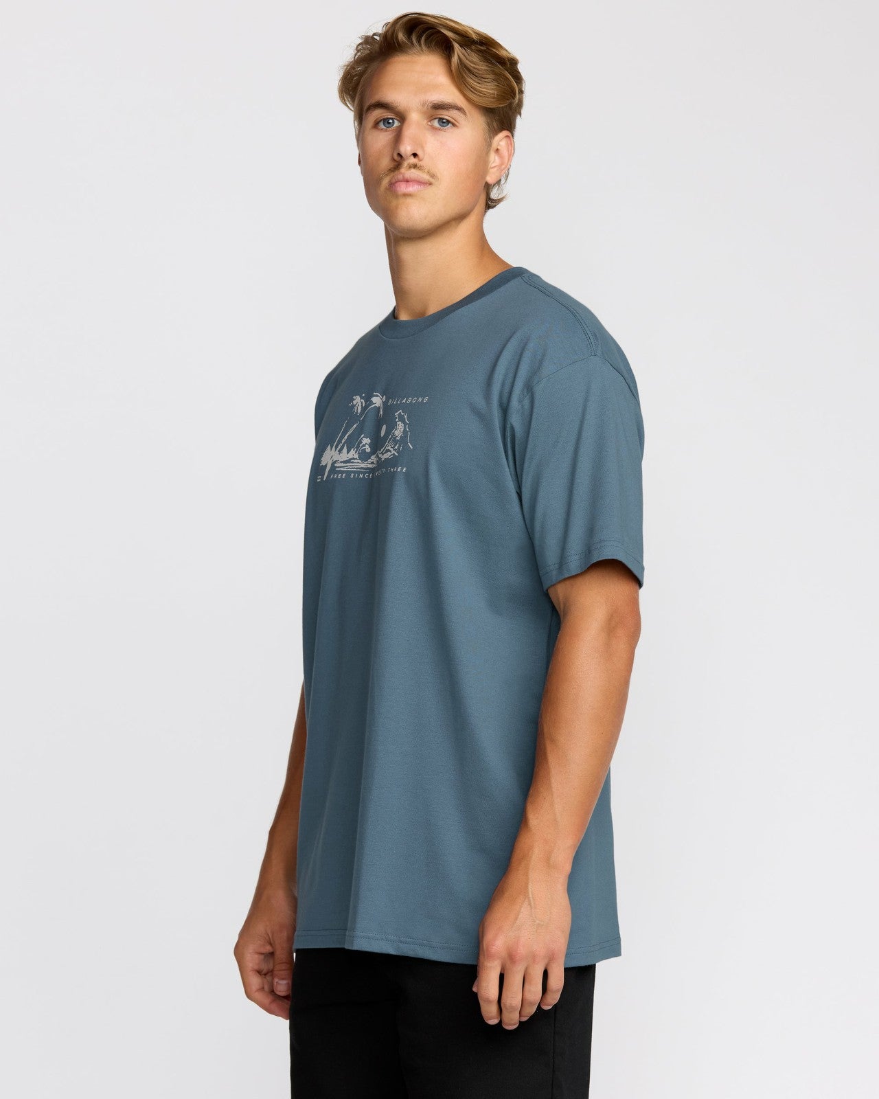 Beach Club Premium Short Sleeve T-Shirt | Steel Blue Billabong