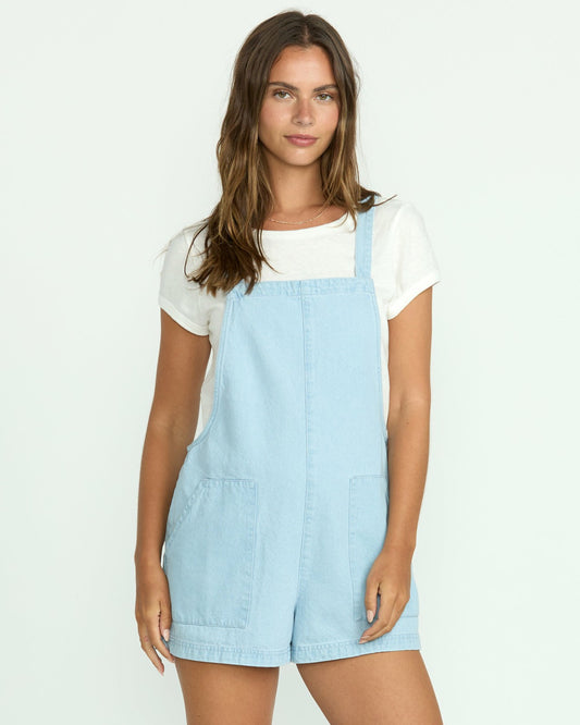 Beach Crush Denim Shortalls | Salt Blue Billabong