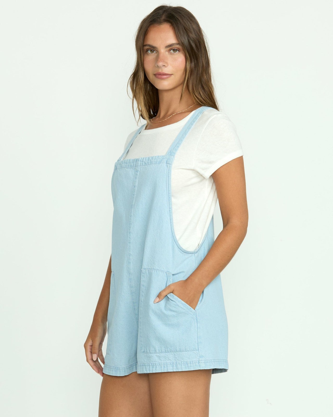 Beach Crush Denim Shortalls | Salt Blue Billabong