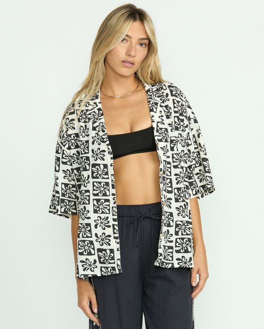 Beach Side Printed Short Sleeve Shirt | Black Sands Billabong
