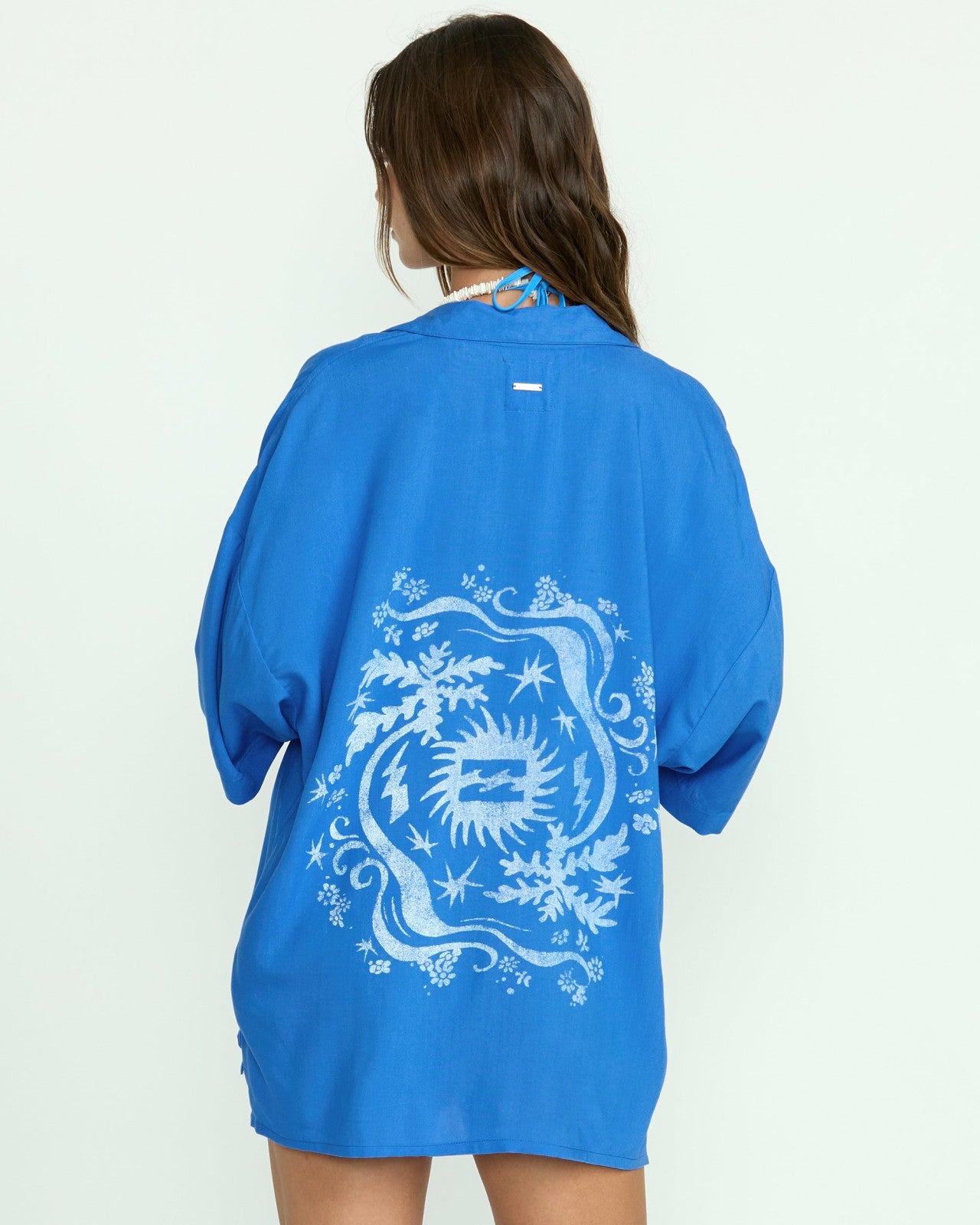 Beach Side Printed Short Sleeve Shirt | True Blue Billabong