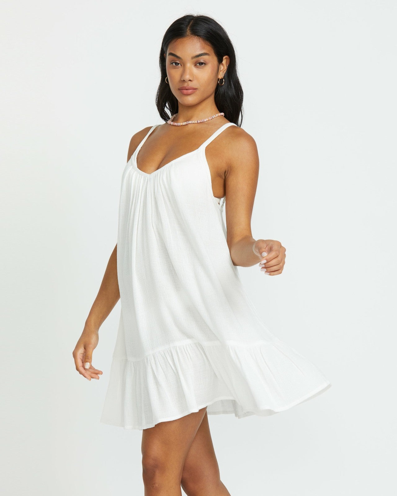 Beach Vibes Beach Coverup Dress | Salt Crystal Billabong