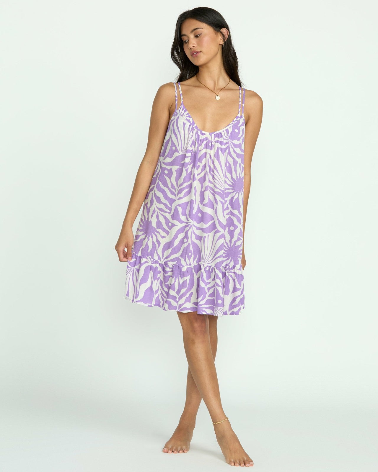 Beach Vibes Print Cover-Up | Paradise Purple Billabong