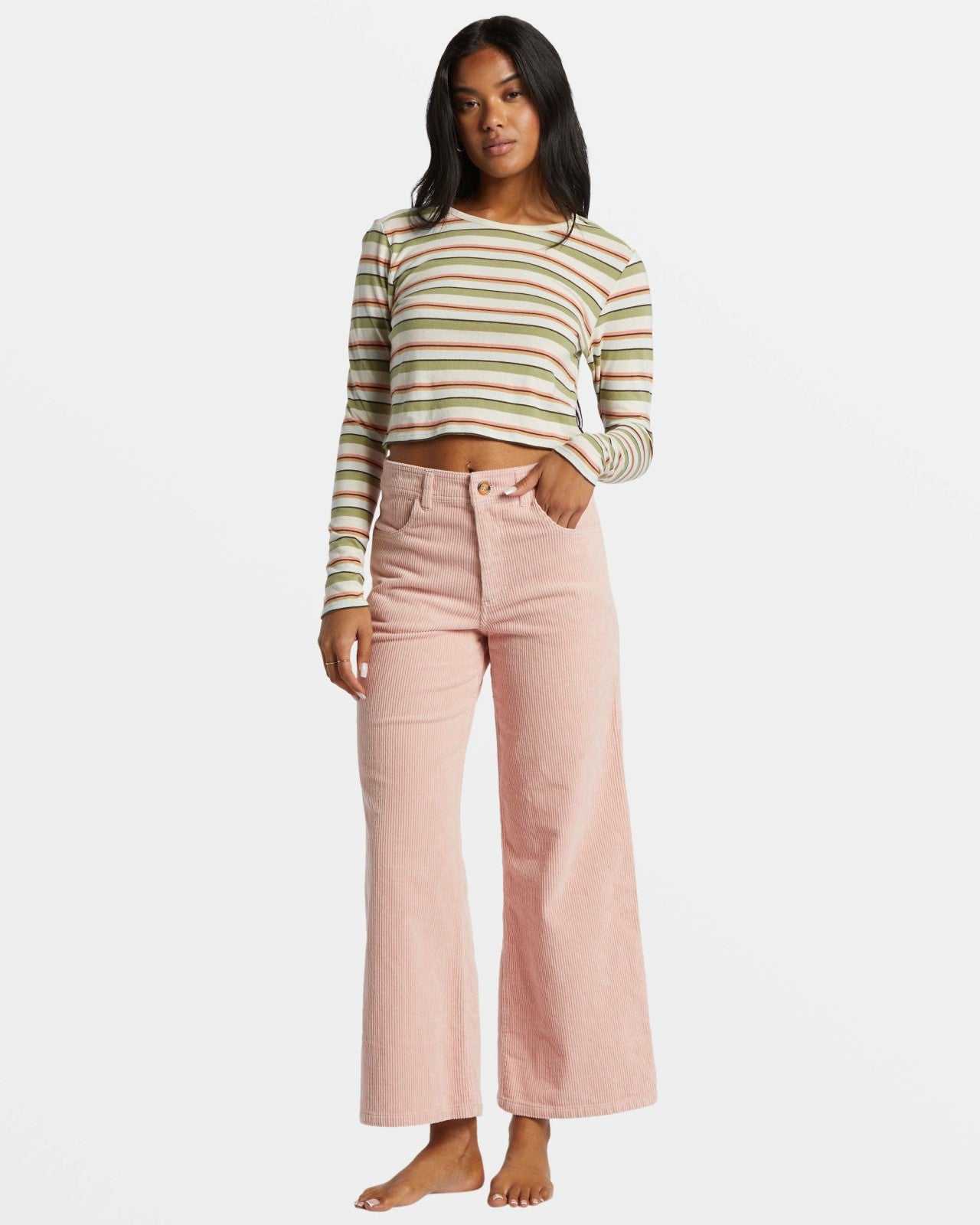 Be Free Corduroy Pants | Dusty Peach Billabong