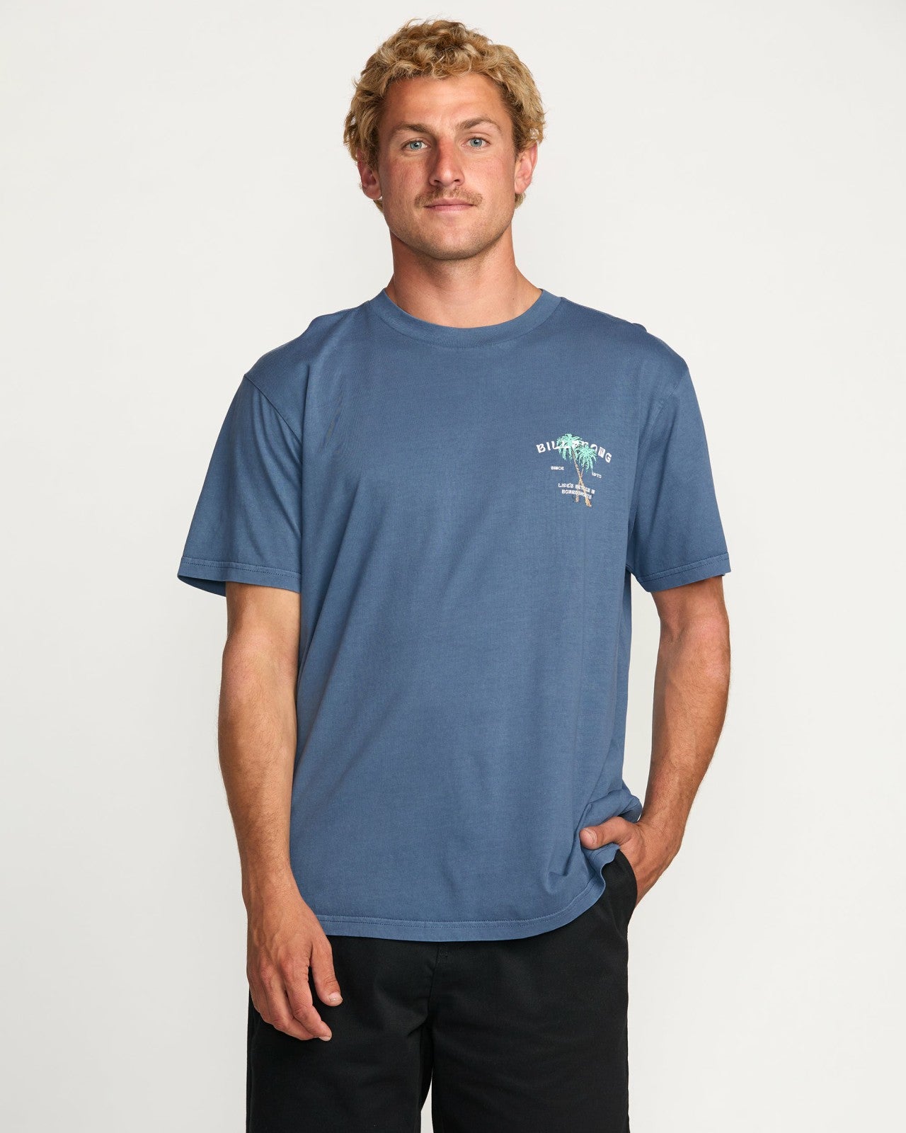 Better Premium Wave Wash Tee | Deep Blue Billabong
