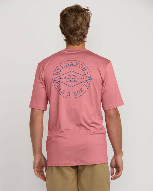 Big Dave Loose Fit Short Sleeve Surf Tee | Dusty Pink Billabong