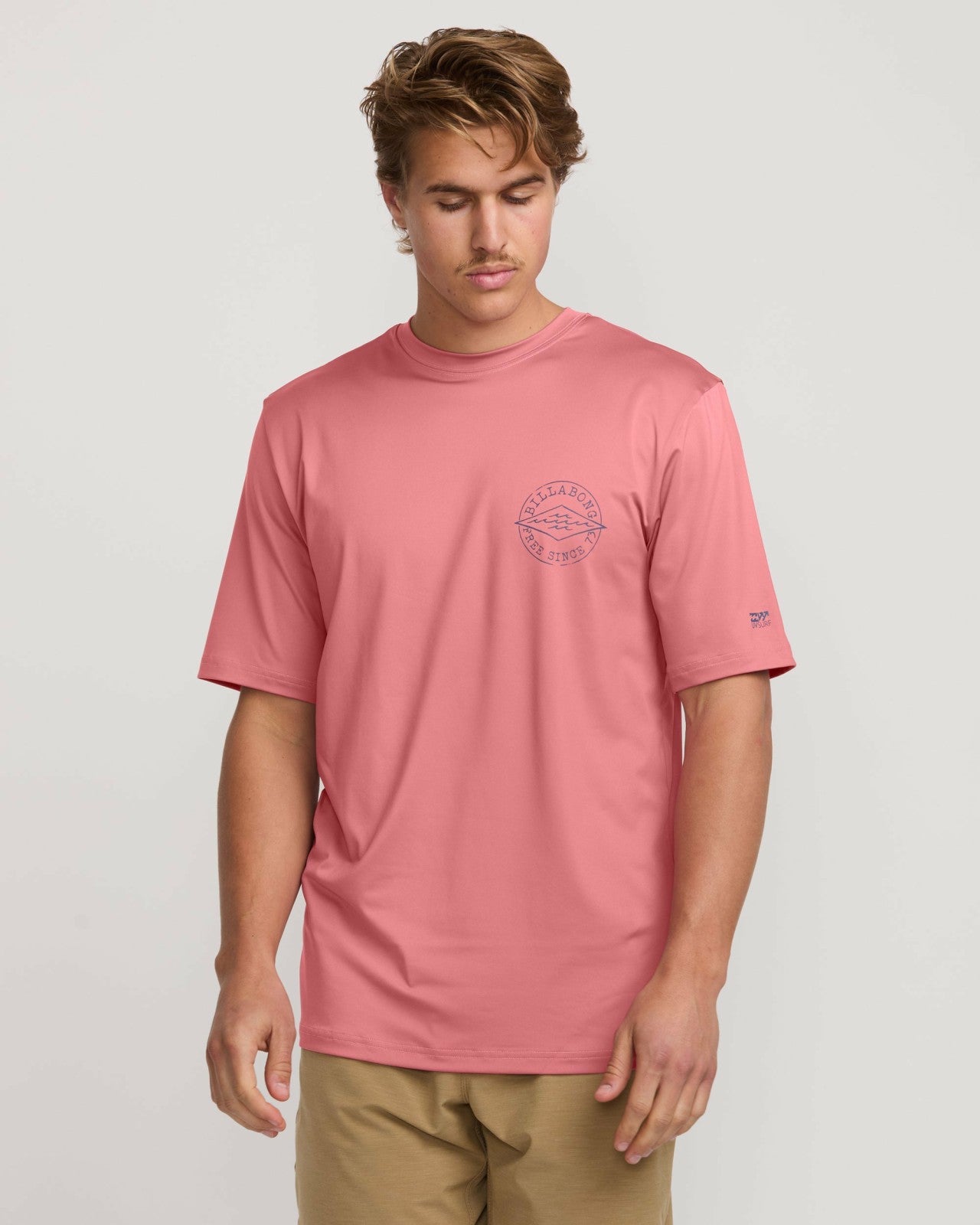 Big Dave Loose Fit Short Sleeve Surf Tee | Dusty Pink Billabong