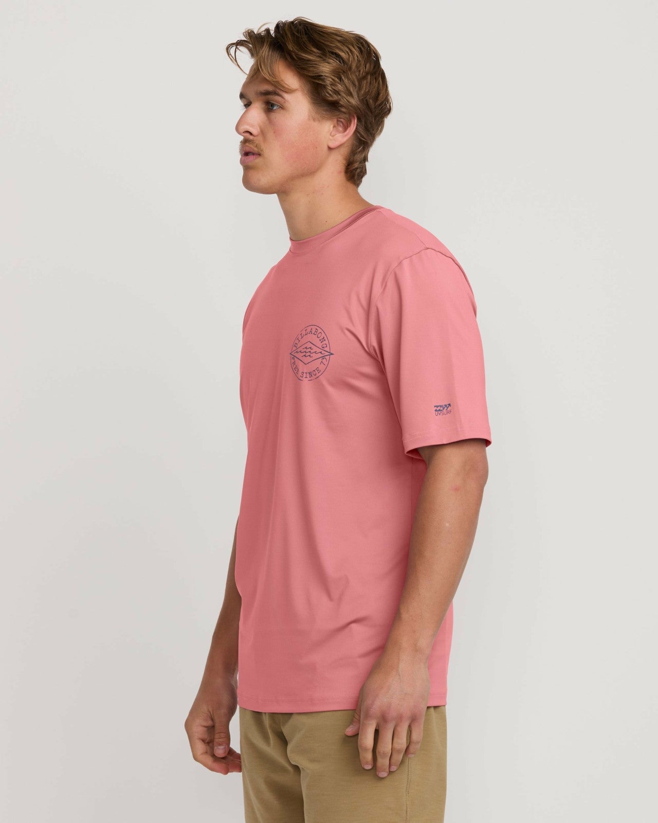 Big Dave Loose Fit Short Sleeve Surf Tee | Dusty Pink Billabong