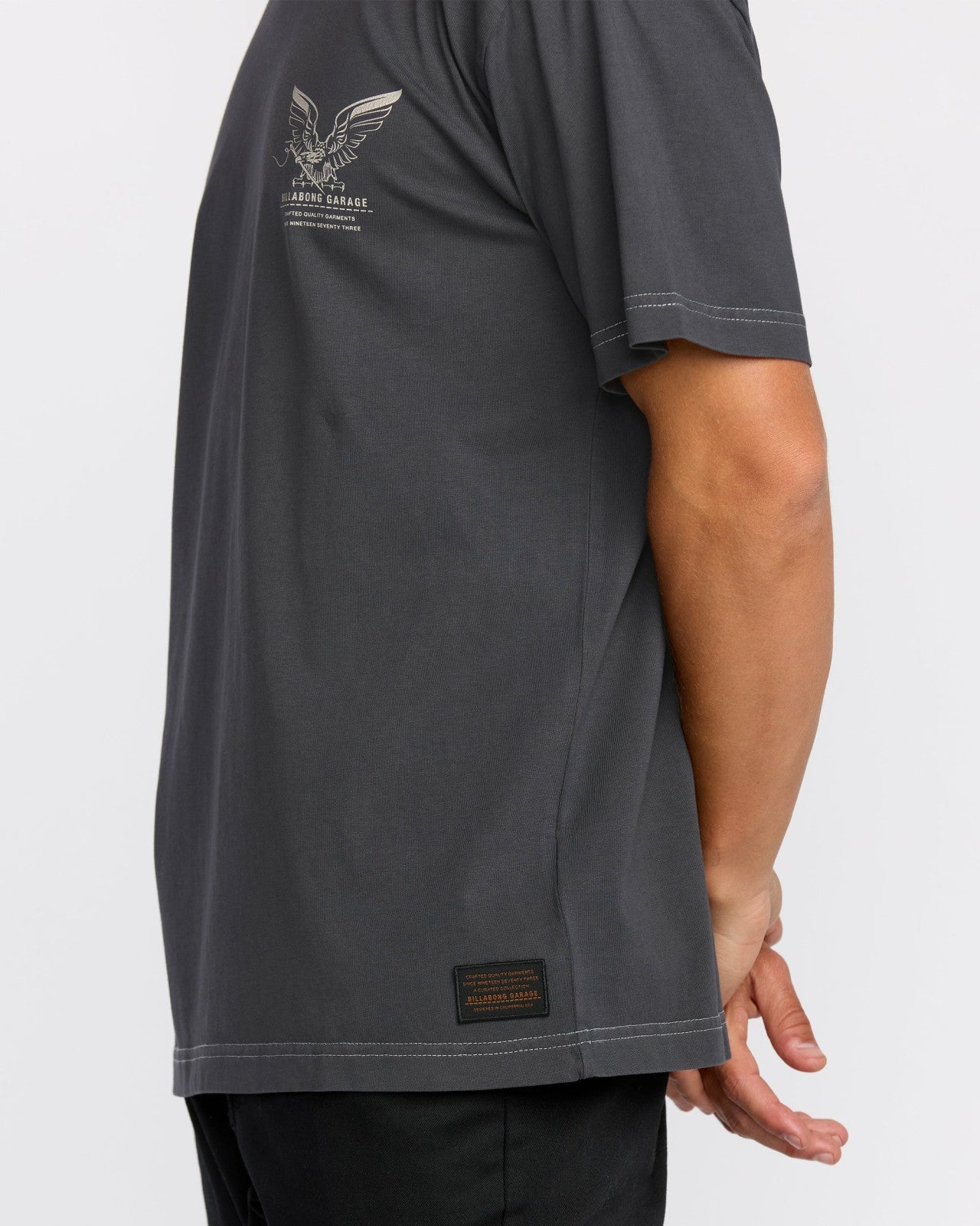 Bird Of Prey Garage OG Short Sleeve T-Shirt | Washed Black Billabong
