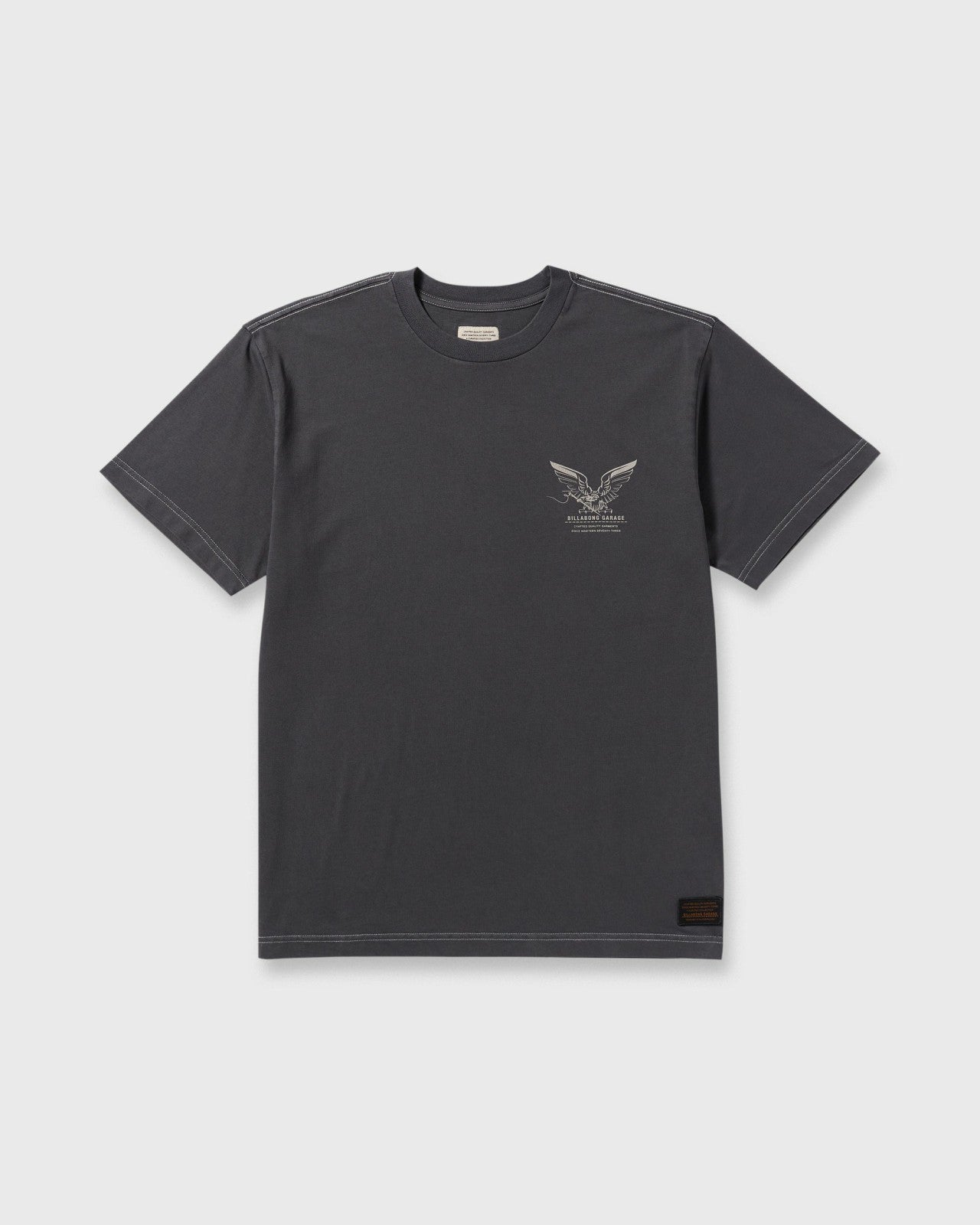Bird Of Prey Garage OG Short Sleeve T-Shirt | Washed Black Billabong