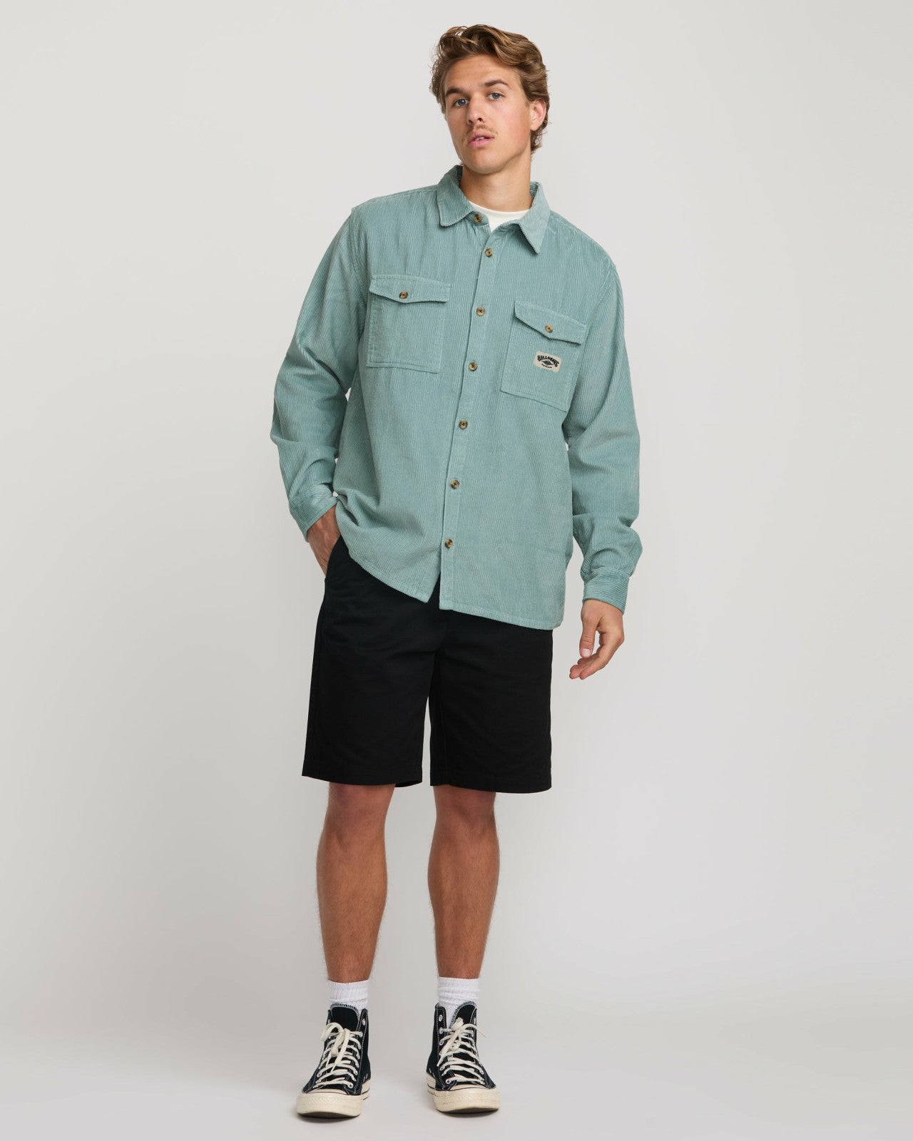 Bong Days Long Sleeve Shirt | Washed Blue Billabong