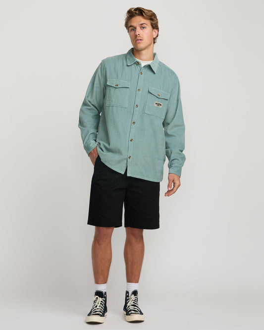 Bong Days Long Sleeve Shirt | Washed Blue Billabong