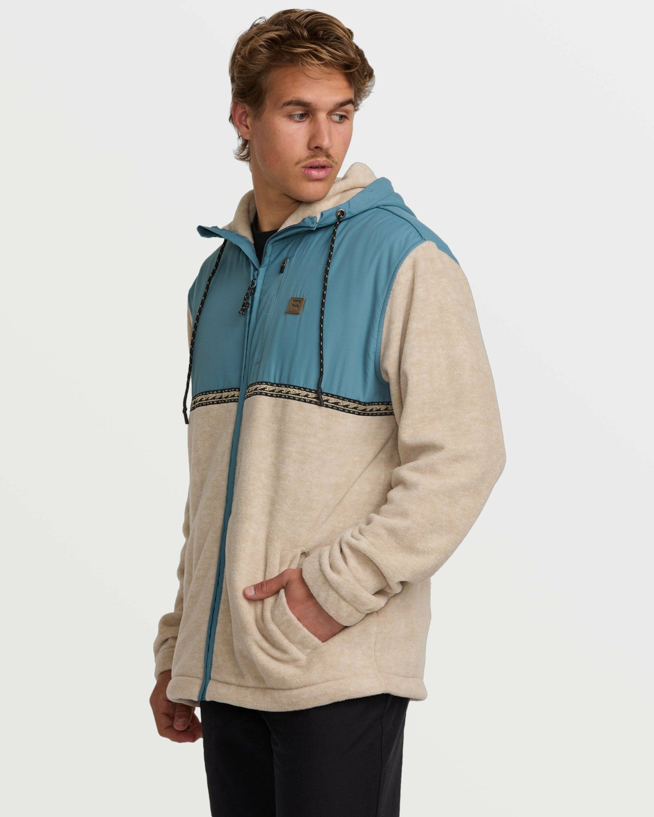 Boundary Lite Zip Sweatshirt | Bleached Sand Billabong