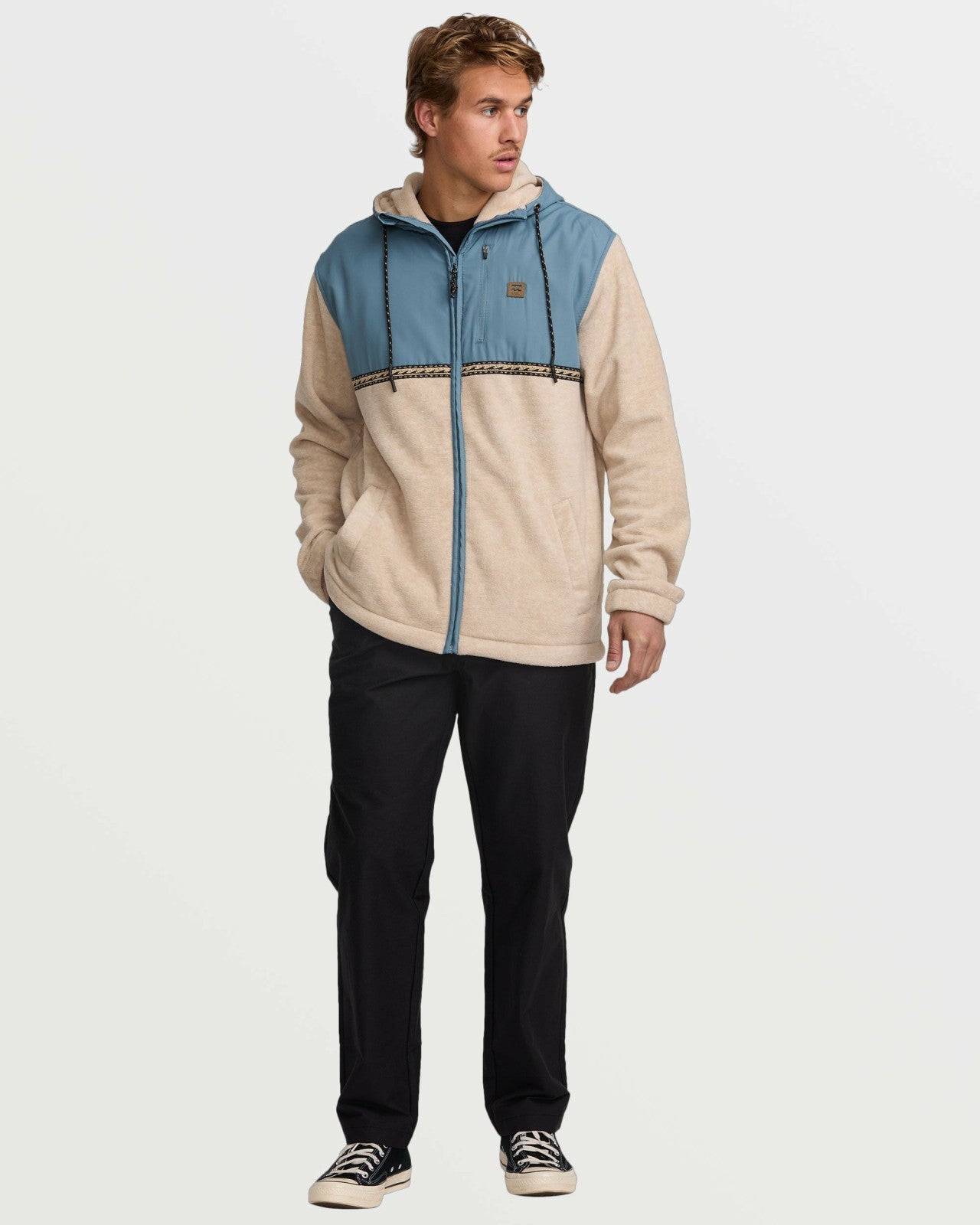 Boundary Lite Zip Sweatshirt | Bleached Sand Billabong